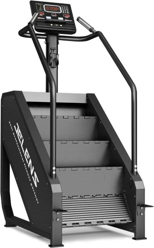 Stair Stepper Machine with LED Screen 440 LBS, Commercial Grade Stair Climber Exercise Machine for Home with 15 Resistance Levels for Cardio, 24-164 Steps/Minute