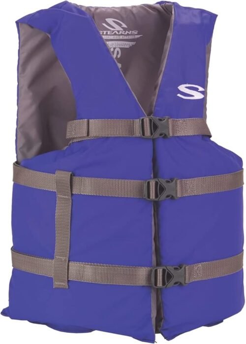 Stearns Adult Life Vest, USCG Approved Type III Life Jacket, PFD for Boating, Swimming, Watersports, & More, Standard & Oversized Fits